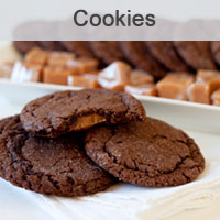 Chocolate Nutella Caramel Filled Cookies