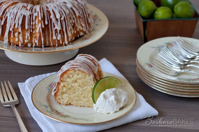 What are the ingredients in recipe for key lime cake from scratch?