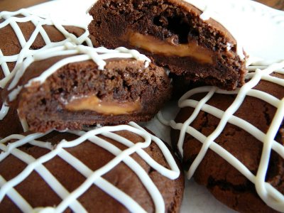 Chocolate Caramel Rolo Cookies