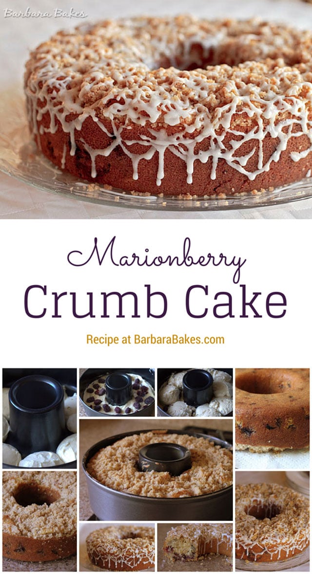 A collage of Marionberry-Crumb-Cake-Barbara-Bakes