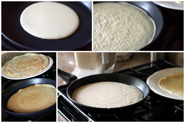 collage of How to Make Crepes Step By Step