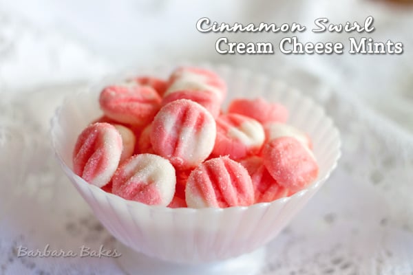 Cinnamon Swirl Cream Cheese Mints | Barbara Bakes