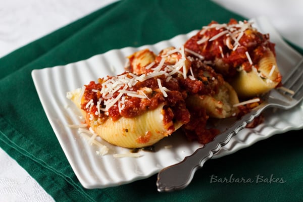 Featured Image for post Spinach and Artichoke Stuffed Shells 