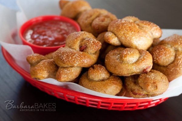 Featured Image for post Whole Wheat Pepperoni Pretzel Knots 