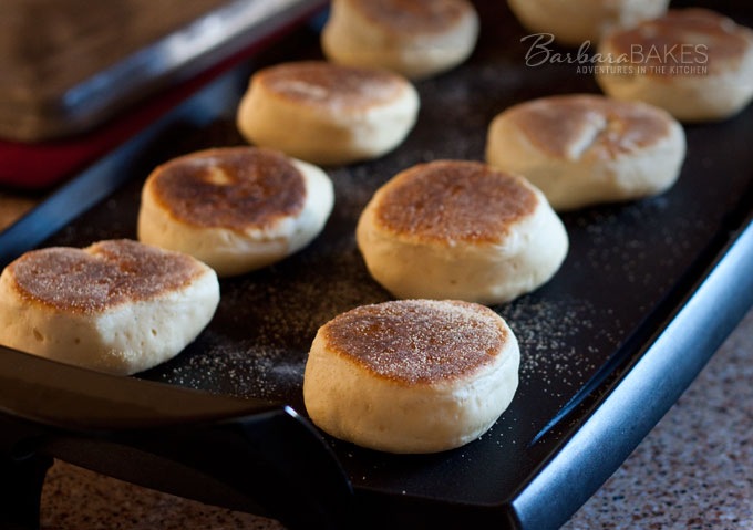Baking English Muffins on a Griddle - Overnight English Muffin Recipe from Barbara Bakes