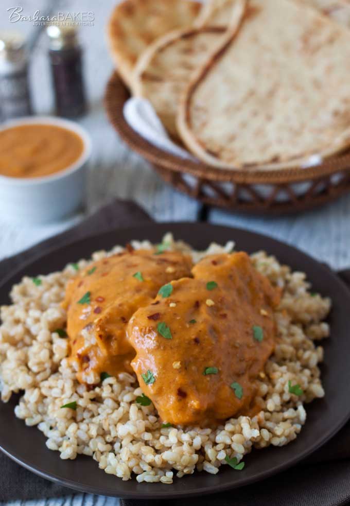 Less Butter Chicken recipe from Cooking Light's Mad Delicious - Barbara Bakes