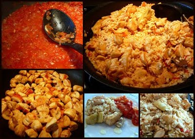 Spanish Rice Collage