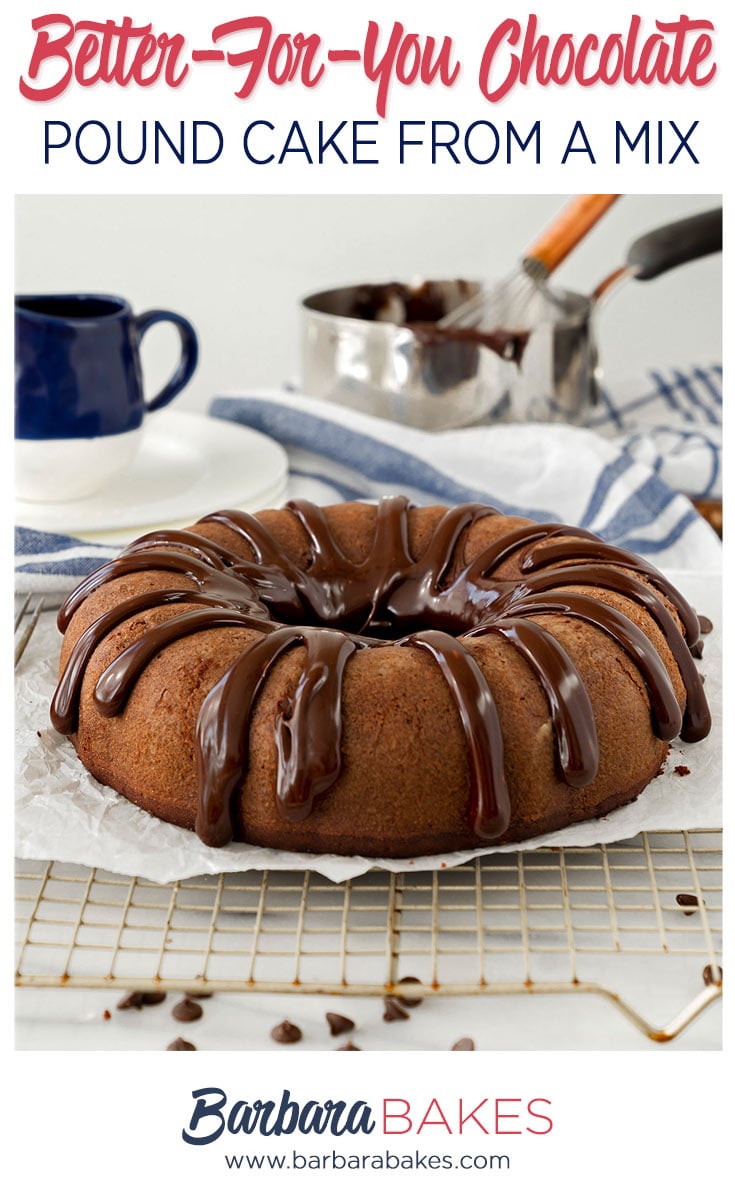 A chocolate bundt cake with drizzle of chocolate frosting