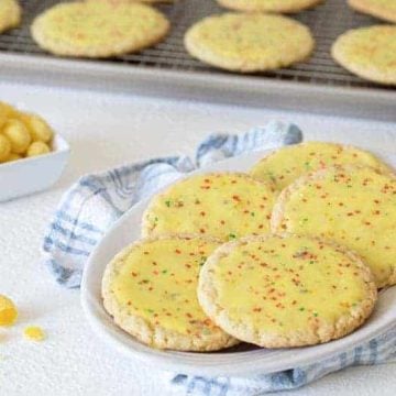 Featured Image for post - Over The Top Lemon Drop Candy Cookies