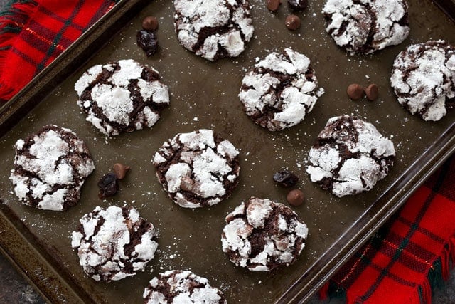 Featured Image for post Black Forest Crinkle Cookies 