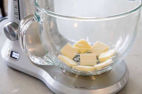 Cut your butter into pieces so it comes to room temperature quickly.