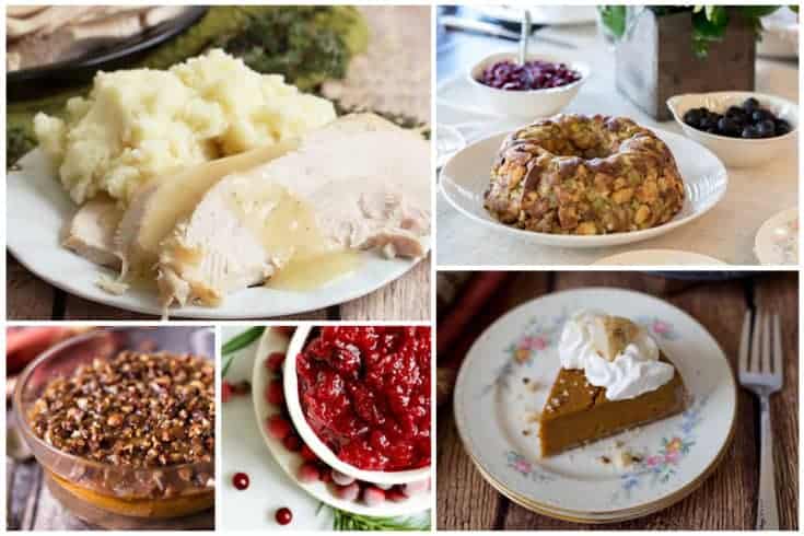 collage of Best Thanksgiving Recipe Roundup