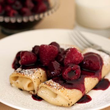 Featured Image for post Triple Berry Lemon Cheese Blintzes