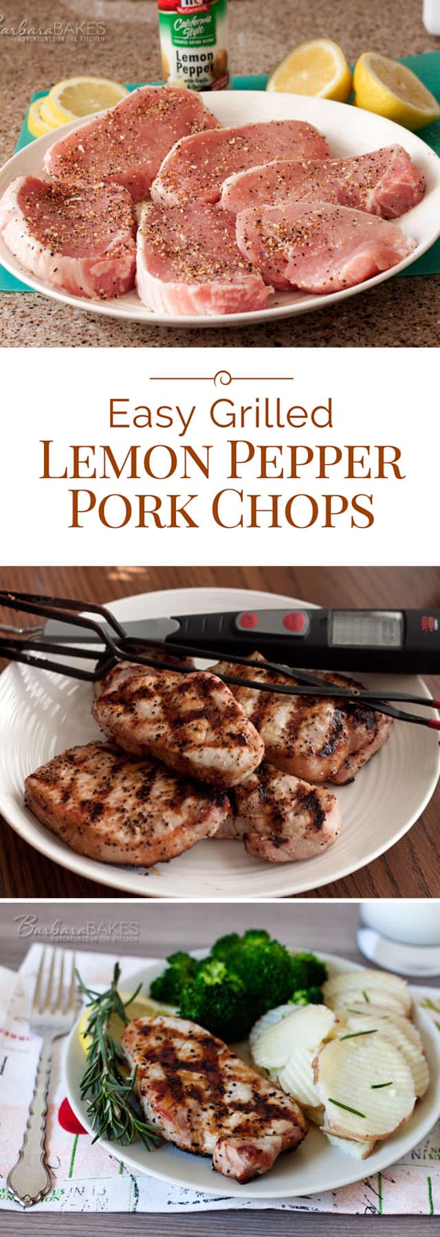 Easy Grilled Lemon Pepper Pork Chop Recipe