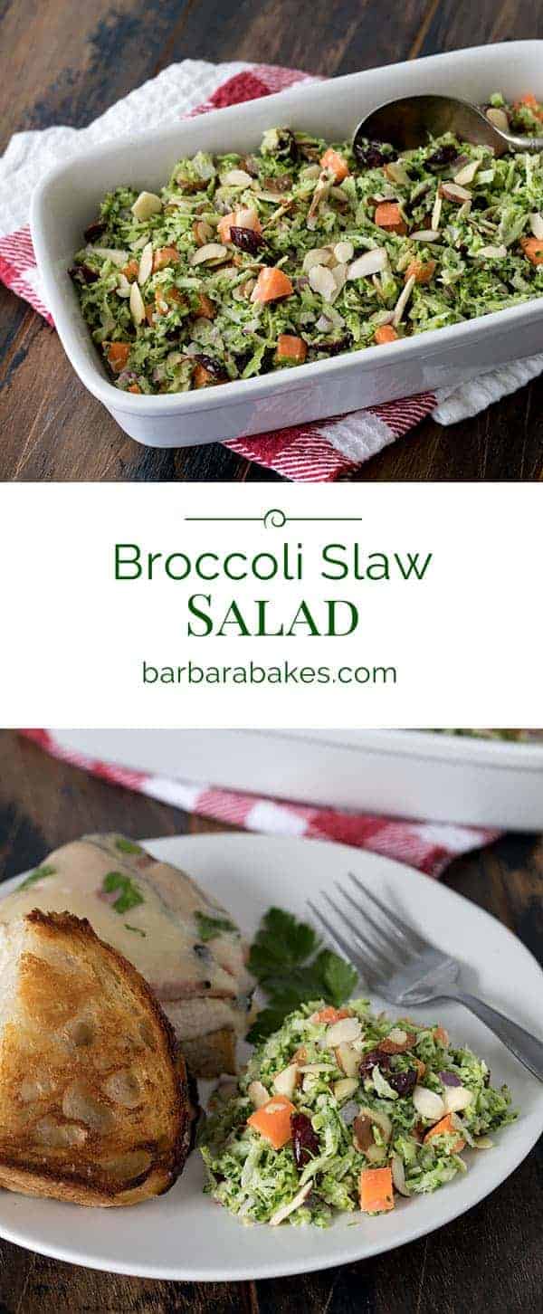 Broccoli Slaw Salad Collage