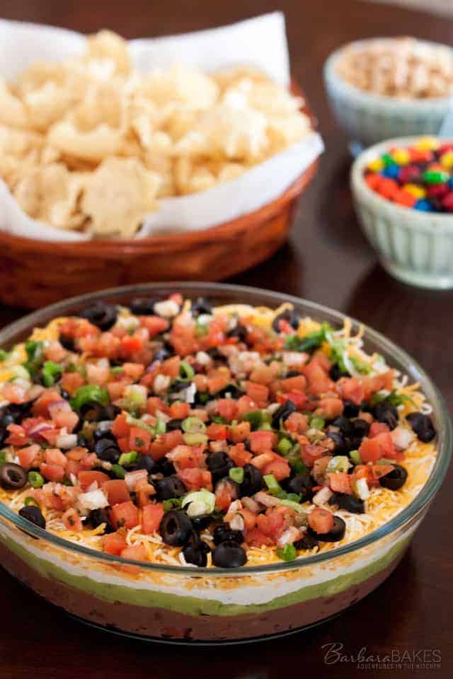 7 Layer Bean Dip Barbara Bakes 