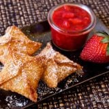 Featured Image for post - Strawberry Cheesecake Wontons