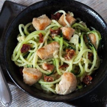 Featured Image for post Zoodles with Artichoke Lemon Pesto