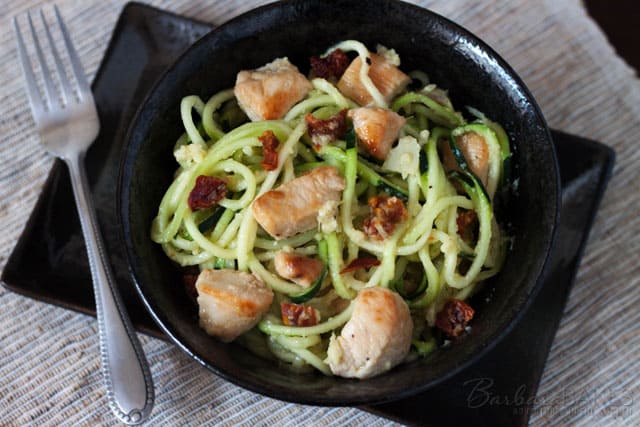 Featured Image for post Zoodles with Artichoke Lemon Pesto 