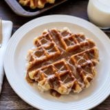 Featured Image for post Cinnamon Roll Liege Waffles - Belgian Sugar Waffles
