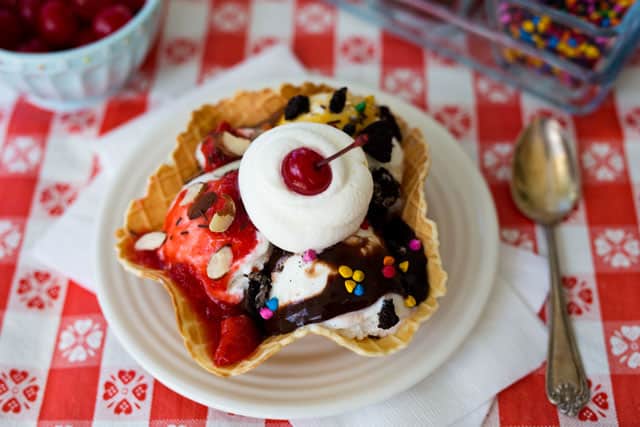 Featured Image for post Ice Cream Waffle Bowl Recipe