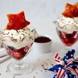 Featured Image for post Red, White & Blue Berry Puff Pastry Parfaits