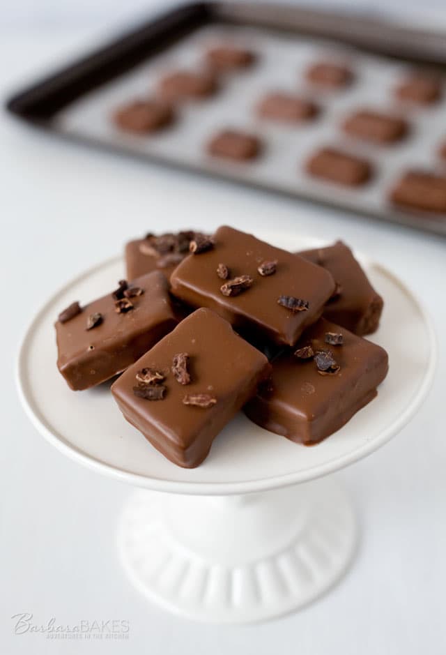 These Peanut Butter Gianduja Chocolates are an easy to make, creamy, rich peanut butter and chocolate truffle confection cut into fun shapes or bite size pieces. 