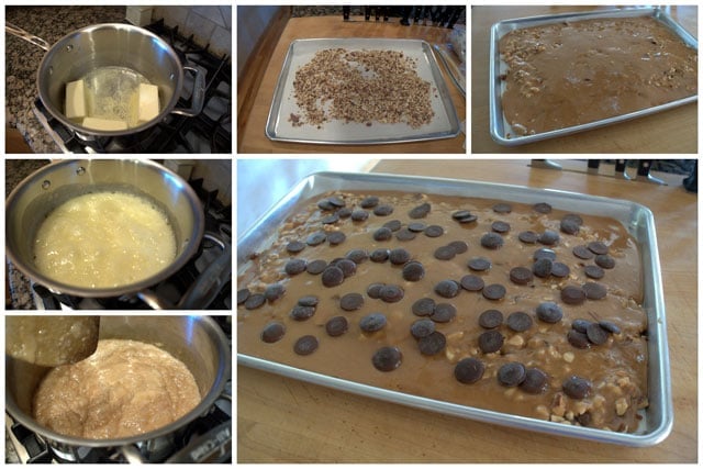 Collage of Making Chocolot Butter Toffee with Ruth Kendrick