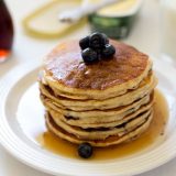 Featured Image for post Whole Wheat Lemon Ricotta Blueberry Pancakes