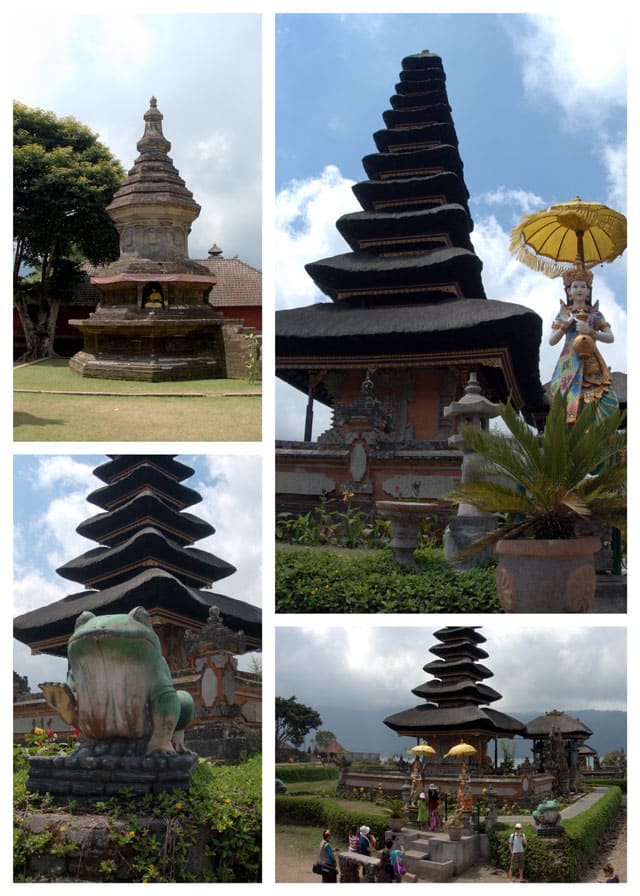 Collage of Ulun-Danu-Beratan-Temple