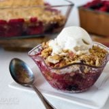 Featured Image for post Triple Berry Rhubarb Crisp