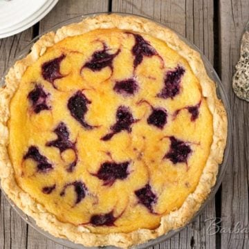Featured Image for post Lemon Blackberry Chess Pie