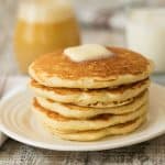 Featured Image for post Melt in Your Mouth Buttermilk Pancakes with Buttermilk Syrup