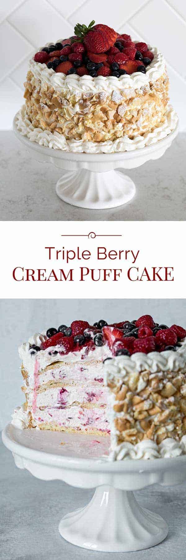 Triple-Berry-Cream-Puff-Cake-Collage