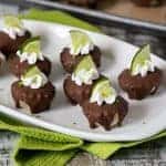 Featured Image for post Chocolate Covered Frozen Key Lime Pie Bites
