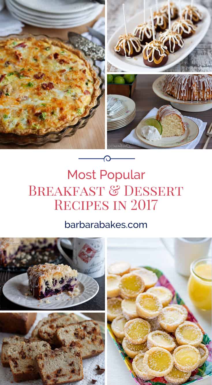 Reader-favorite recipes in 2017 include a mix of quick-and-easy breakfast, dinner, and dessert recipes and crowd-pleasing showstoppers. via @barbarabakes