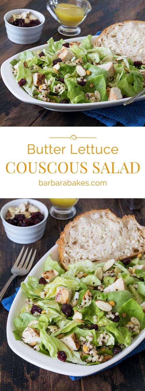 Butter Lettuce Couscous Chicken Salad Collage