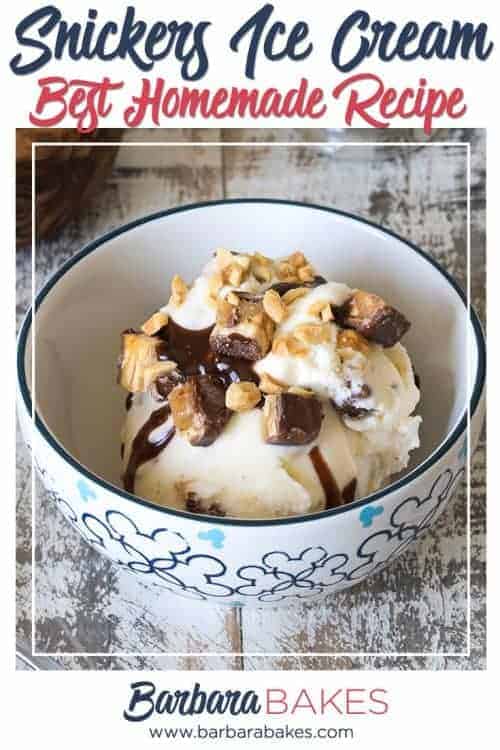 The Best Snickers Homemade Ice Cream recipe