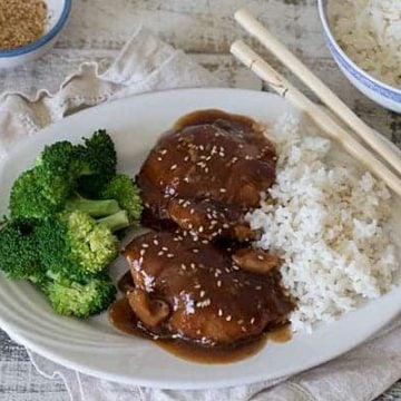 Featured Image for Crockpot Spicy Honey Garlic Chicken with Foolproof Rice
