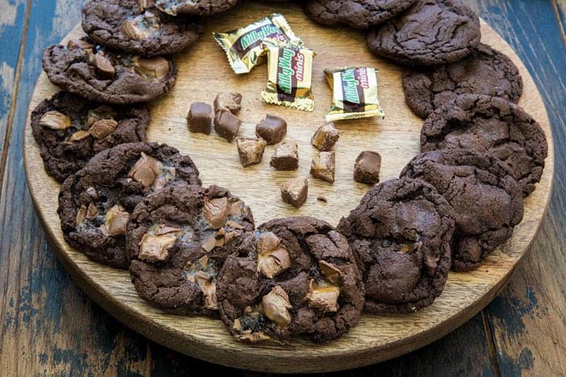 Featured Image for Triple Chocolate Milky Way Cookies 