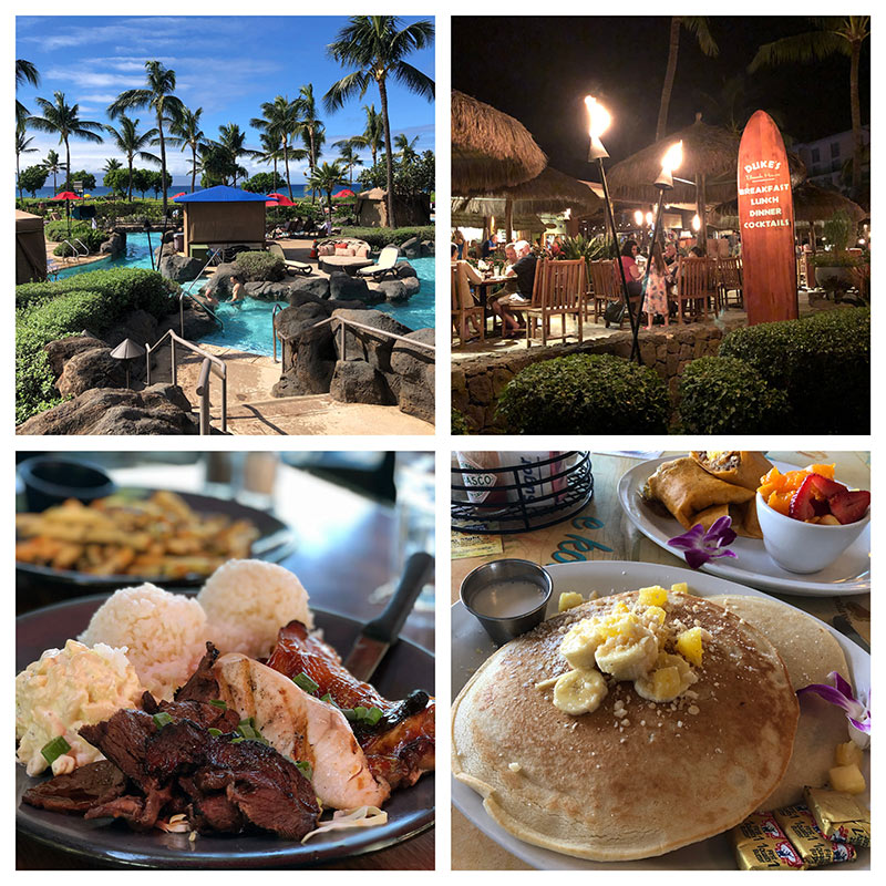 photo collage of Honua Kai Resort on the Kaanapali North Beach