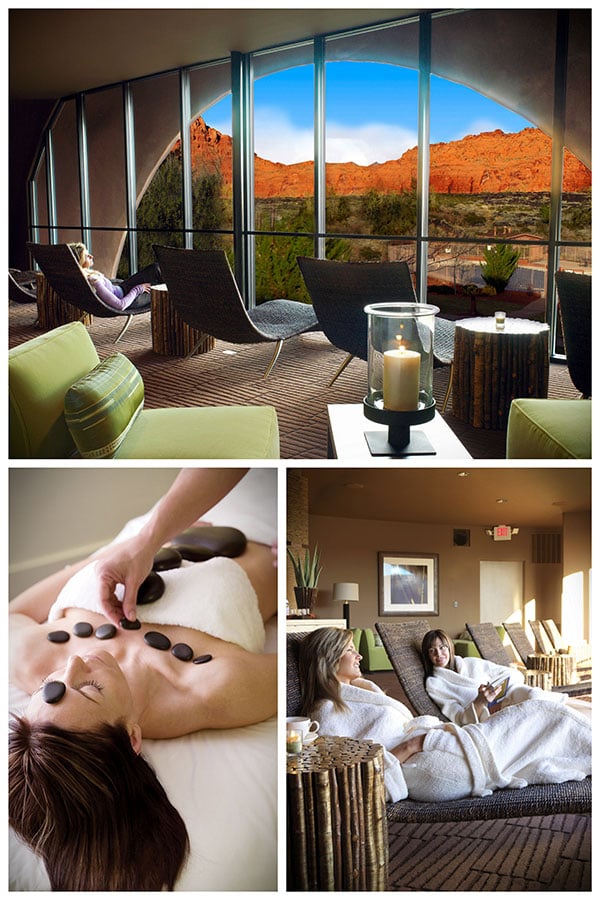collage from the Red Mountain Resort Spa