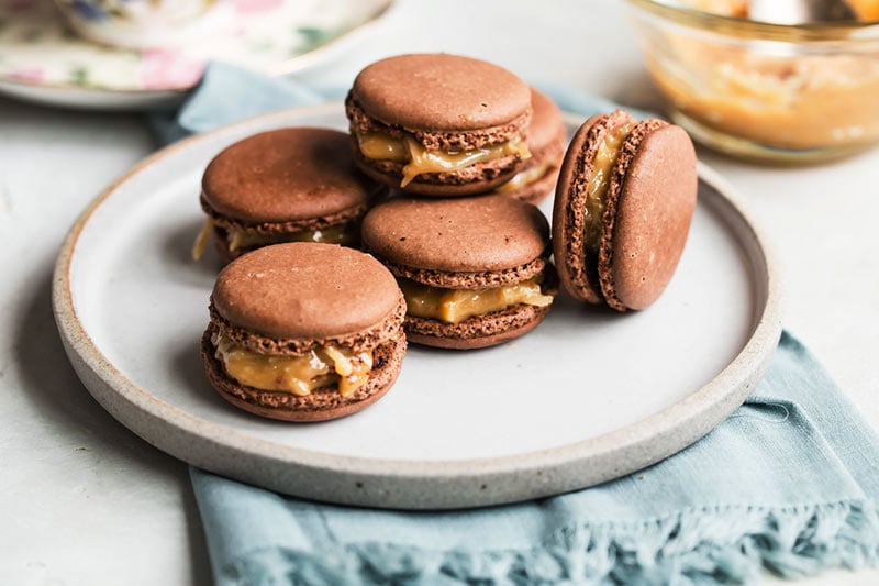 Featured image for Samoa Chocolate Macarons