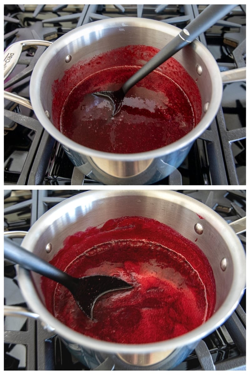 thickening jellied cranberry sauce