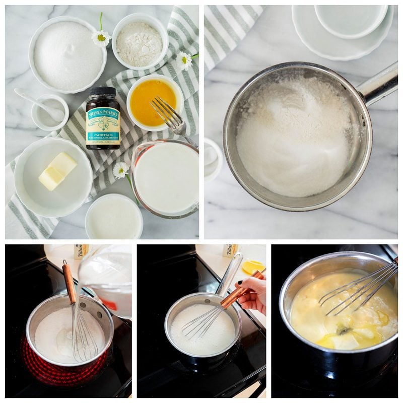 steps to make pastry cream to fill cream puffs