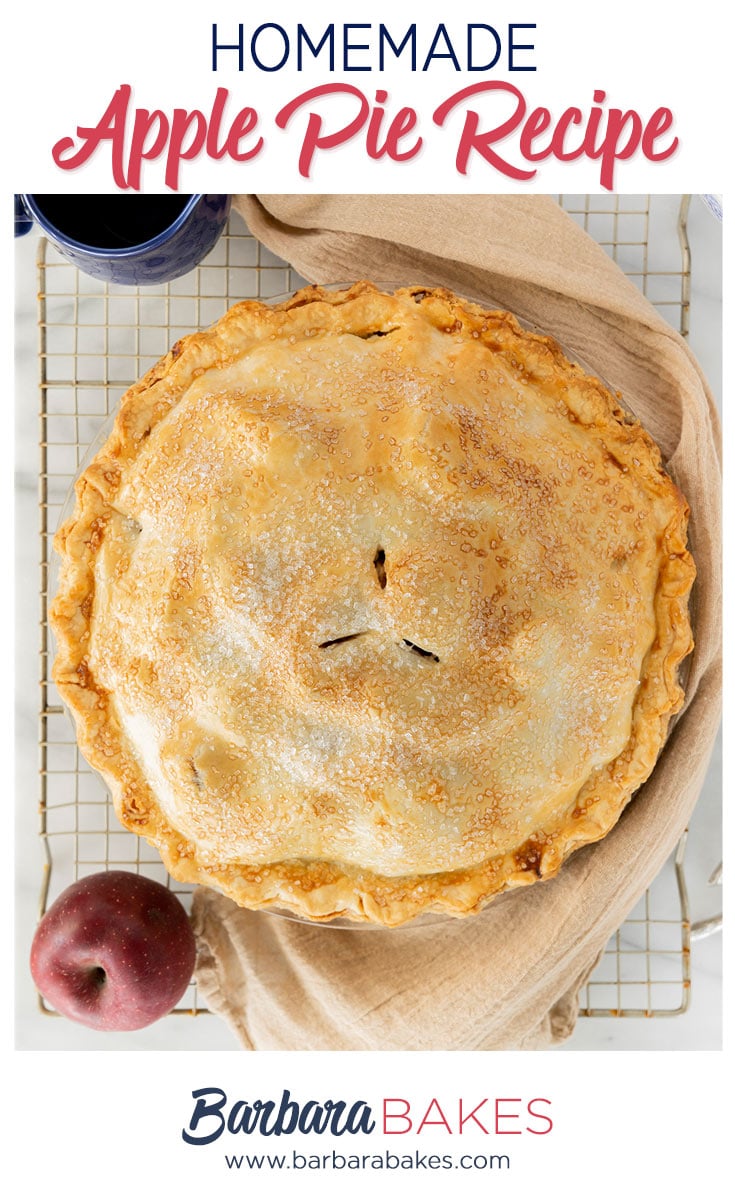 pinterest button for homemade apple pie