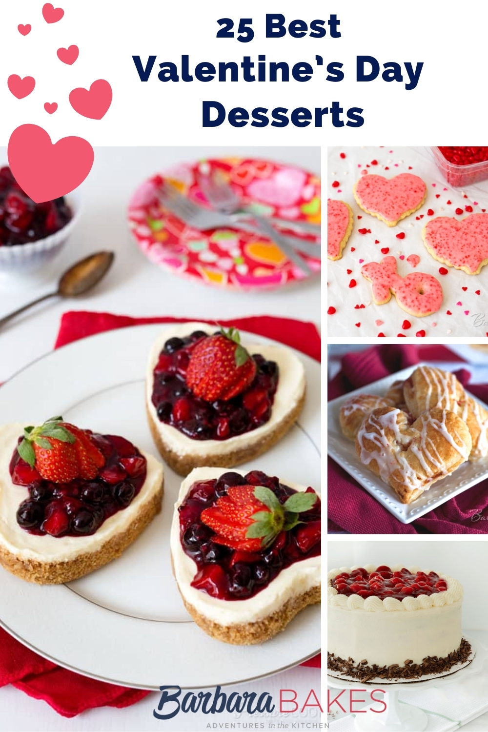 Collage of Valentine's Day Desserts