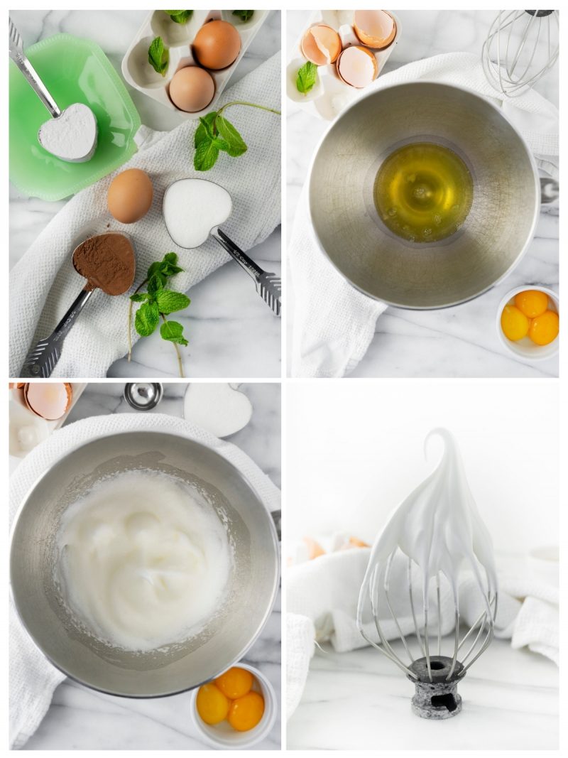 whipping egg whites for mini pavlovas
