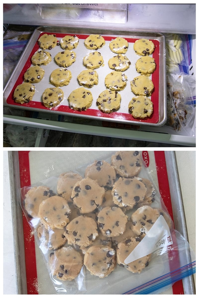 storing leftover cookies unbaked