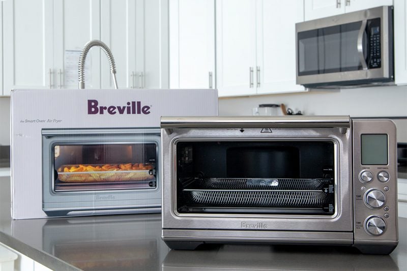 The Breville Smart Oven Air Fryer just removed from the box.